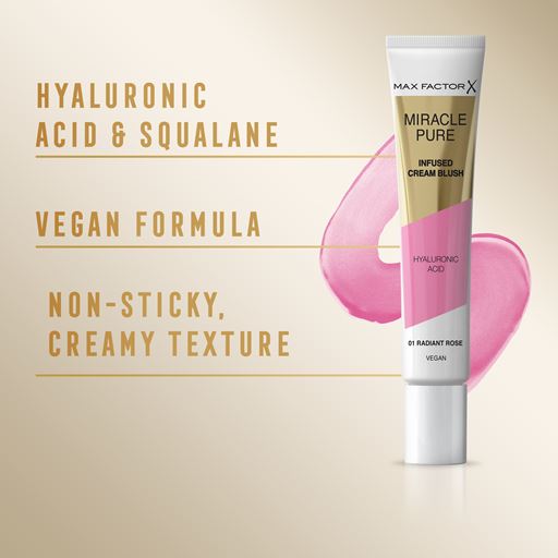 Max Factor Miracle Pure Cream Blush, 01 Radiant Rose