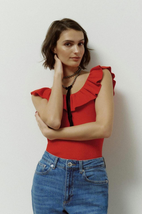 Vero Moda rode dames top