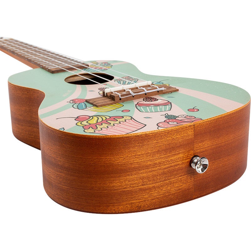 Flight Art Series AUC-33 Cupcake concert ukelele met gigbag