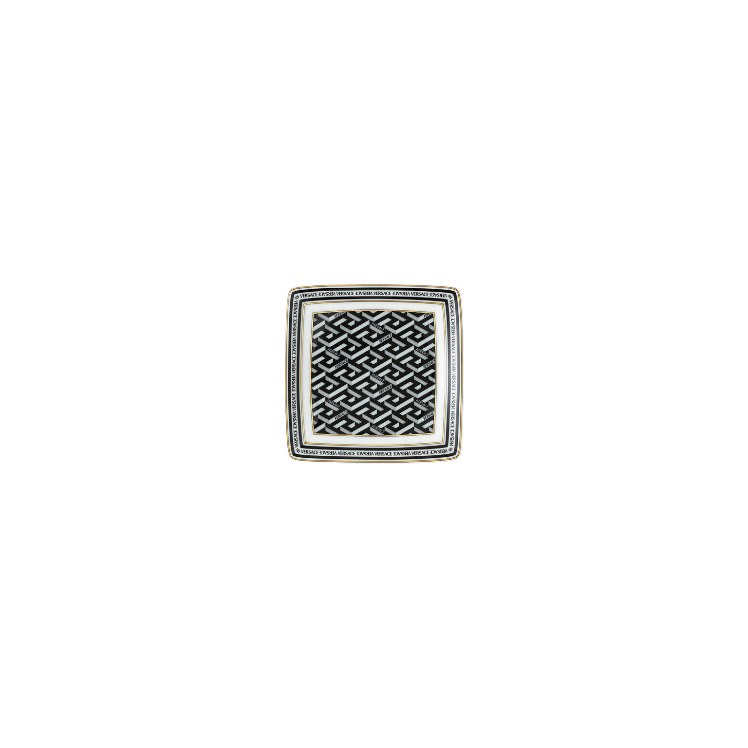 La Greca Signature Black Schälchen 9 cm quadr. flach