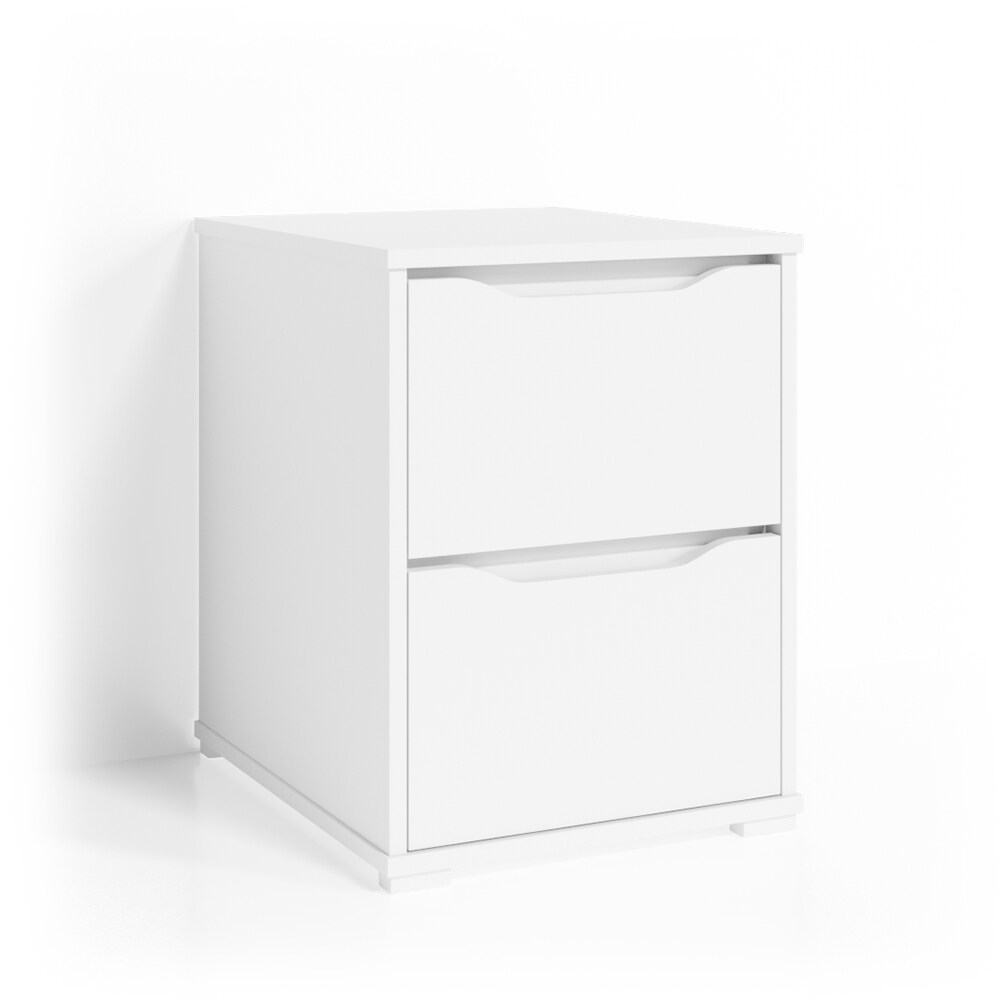 VICCO Nachtschrank RUBEN Nachttisch Weiß Kommode Schlafzimmer Schublade Ablage