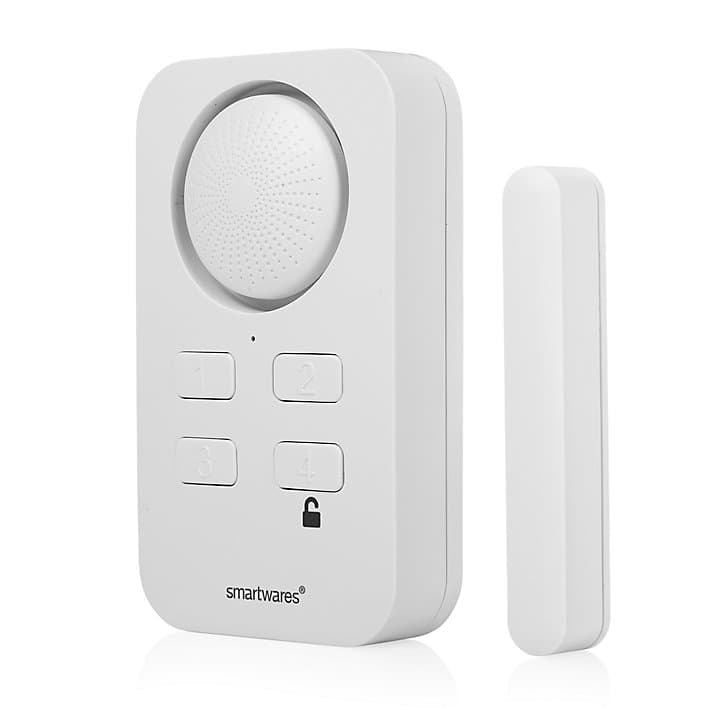 Mini alarme à détecteur d'ouverture magnétique + sirène et clavier