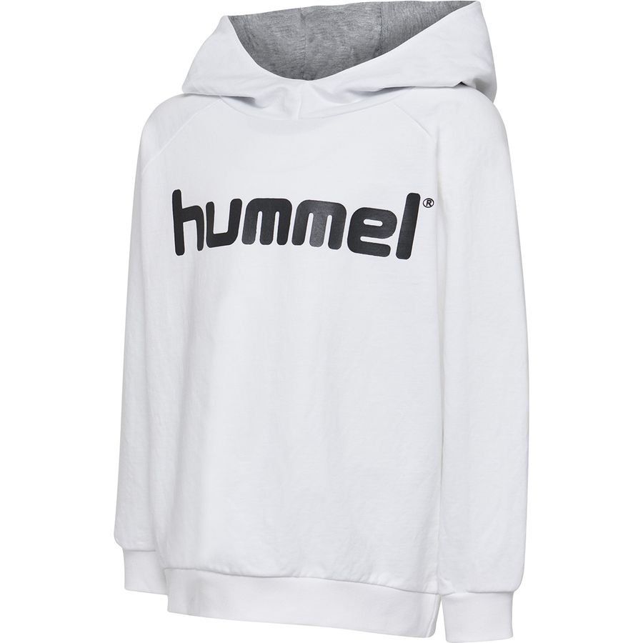 Hummel Go Cotton Logo Sweat à Capuche - Blanc Enfant