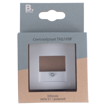 Berker S1 Afdekplaat USB Wit