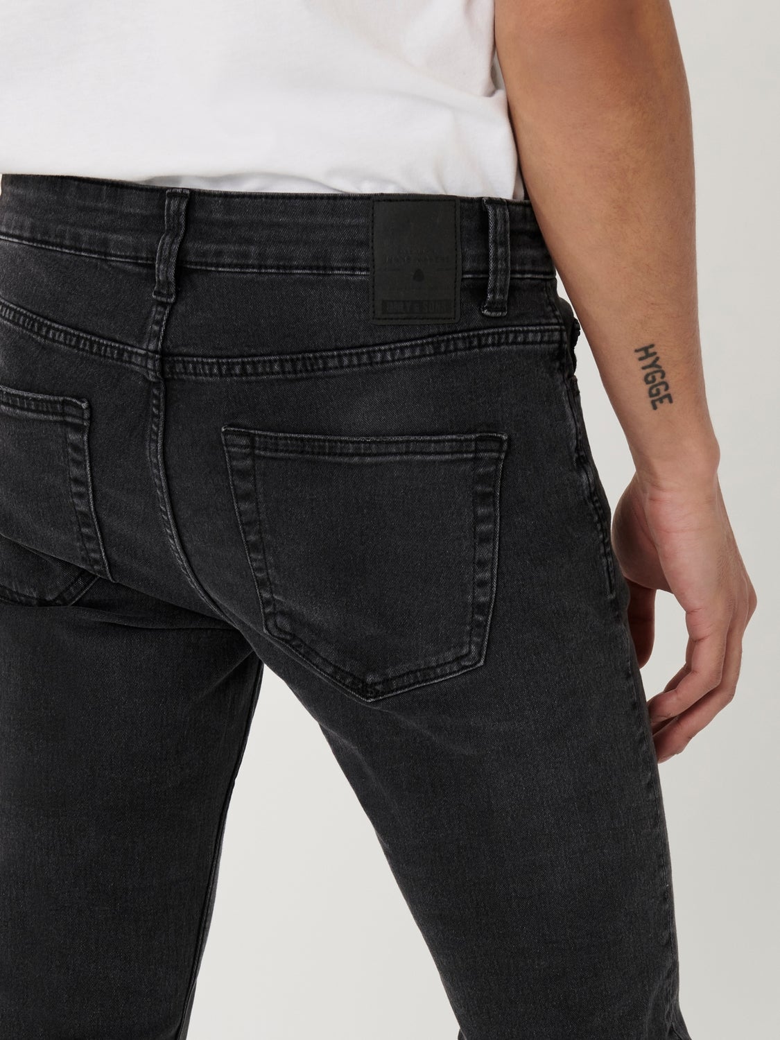 ONSWARP Mittlere Taille Skinny Fit Jeans Grey Denim