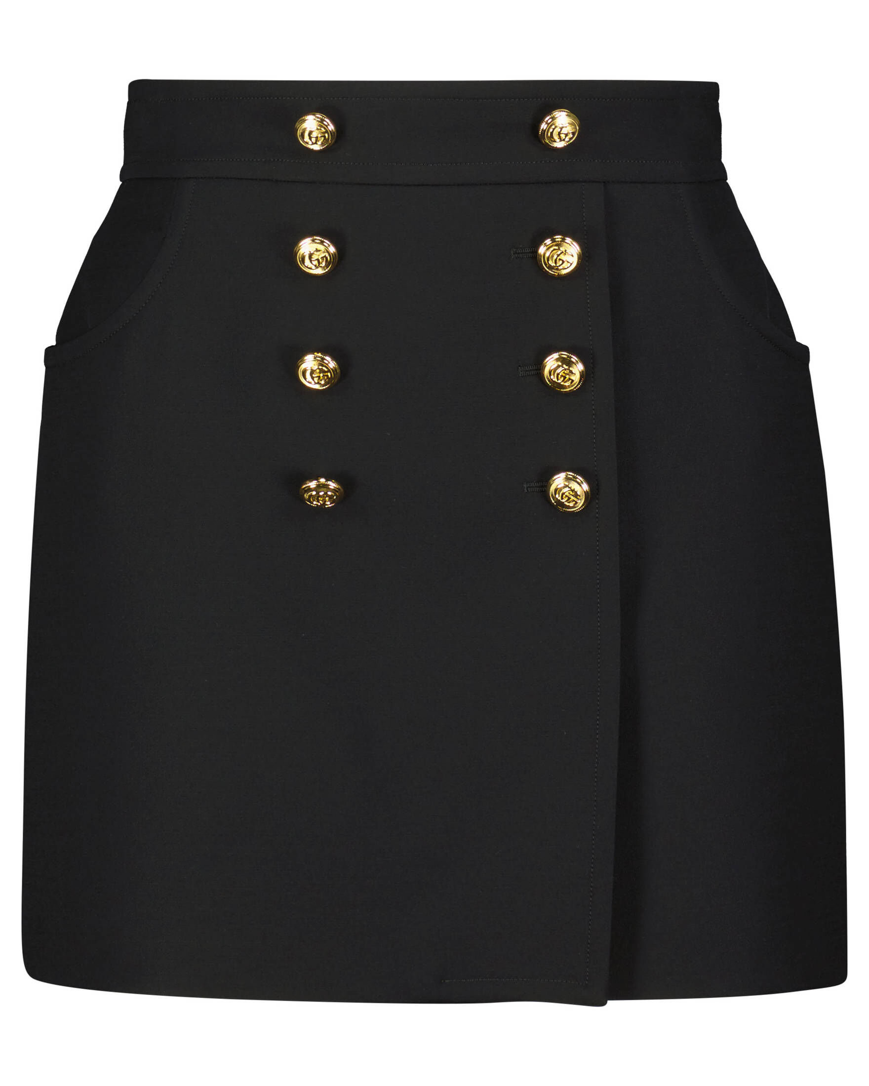 Gucci| Damen Minirock aus Woll-Seiden-Crepe