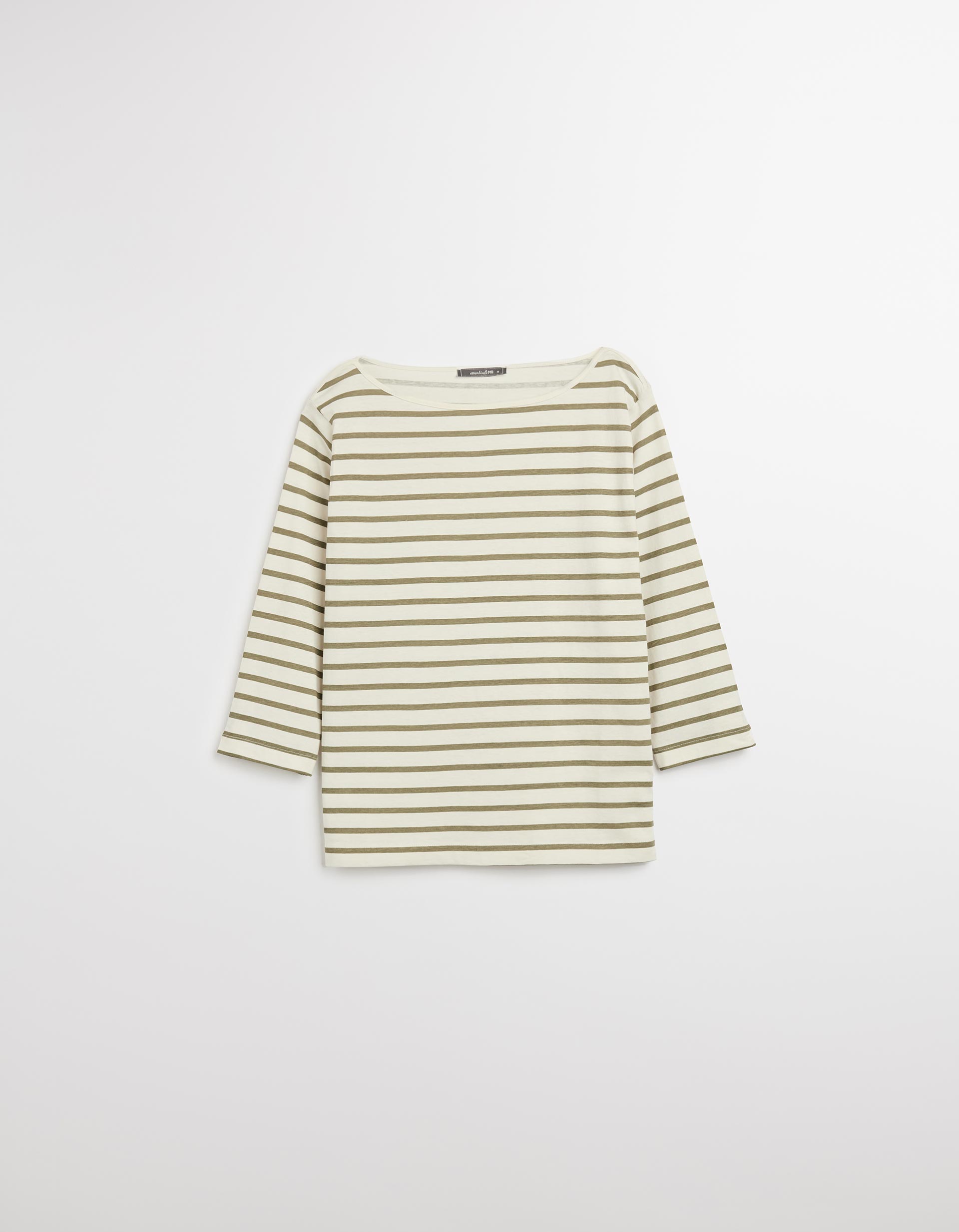 Camisola Riscas, Mulher, Verde Escuro
