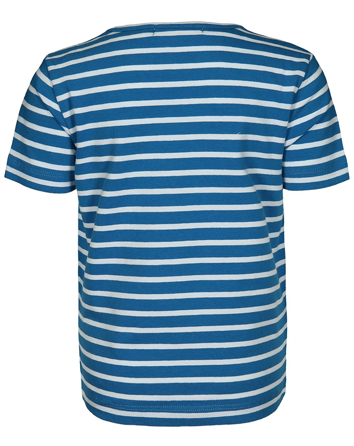 T-Shirt BAGGER BODO gestreift in blau/weiß