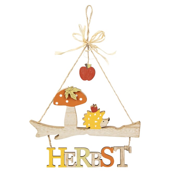 Dekohänger - Herbst - aus Holz - ca. 13 x 1 x 18 cm - 1 Stück