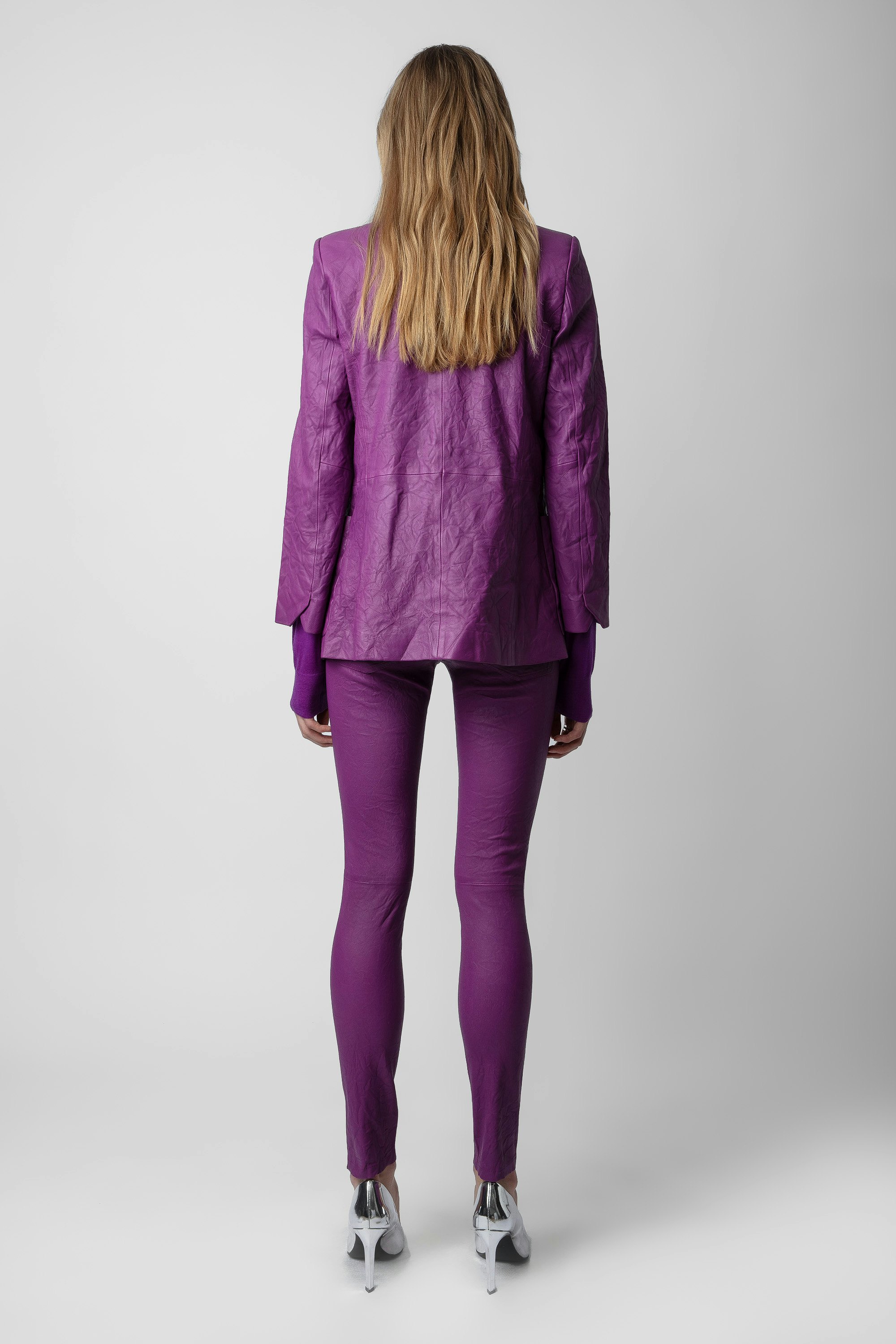 Pantalon Phlame Cuir Froissé