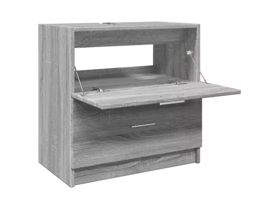 Meuble d'évier sonoma gris 59x37x59 cm bois d'ingénierie