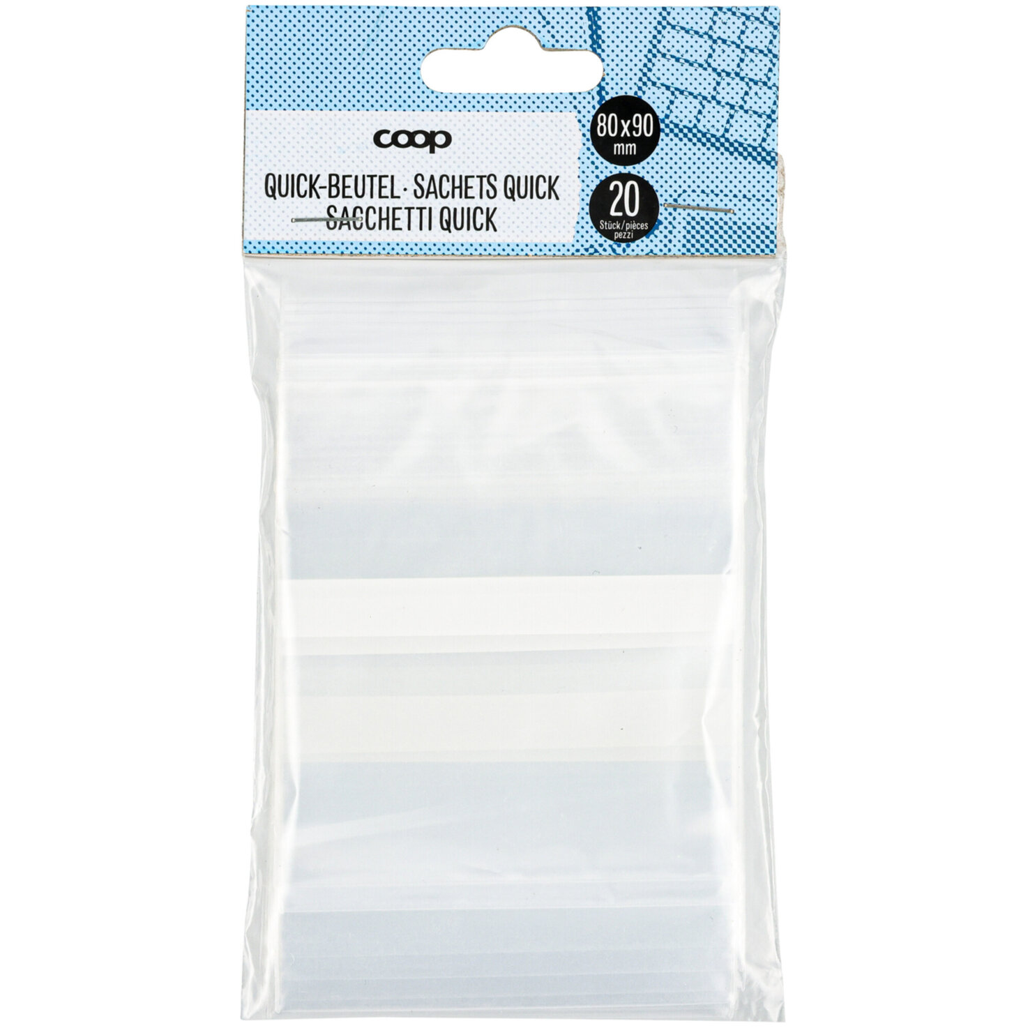 Quick-Beutel 80x90mm 20 Stück