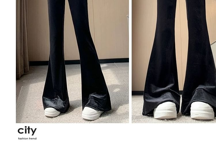 Magimomo - High Rise Velvet Bootcut Pants (diverse ontwerpen)