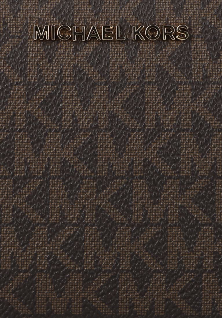 MICHAEL KORS bruine michael kors portemonnee dblzp wristlet