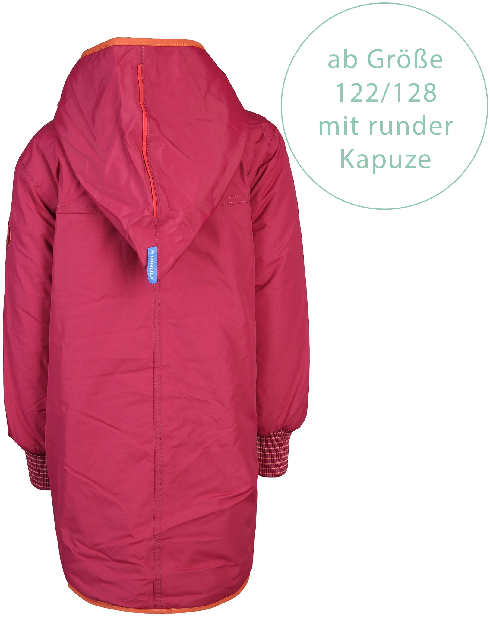 Wintermantel LIKKA TUPPI in beet red/fox