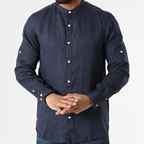 Chemise A Manches Longues 7632 Bleu Marine