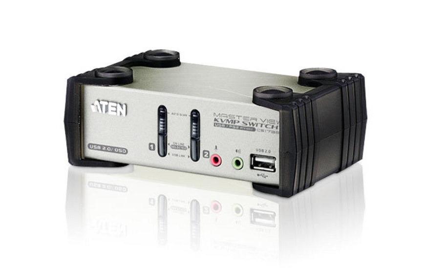 KVM Switch CS1732B<br>2-Port KVM-Switch mit USB-Hub