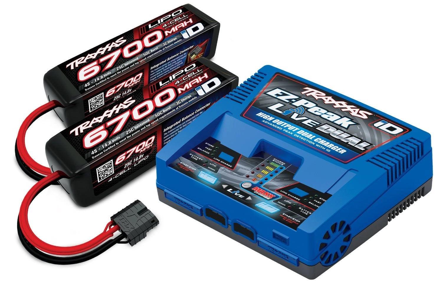 Ladegerät EZ-Peak Live Dual, 2 x 4S 6700 mAh<br>Kraftvoller LiPo 200 W Dual‑Charger