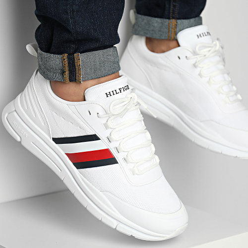 Baskets Modern Runner Stripes Knit 4835 White