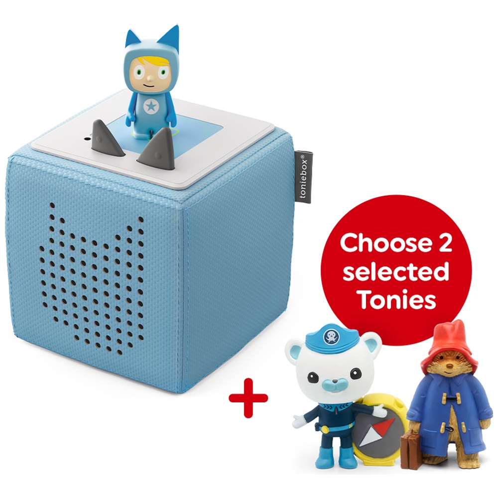 Toniebox (Blau) und Zwei Toniebox Audio-Bundle