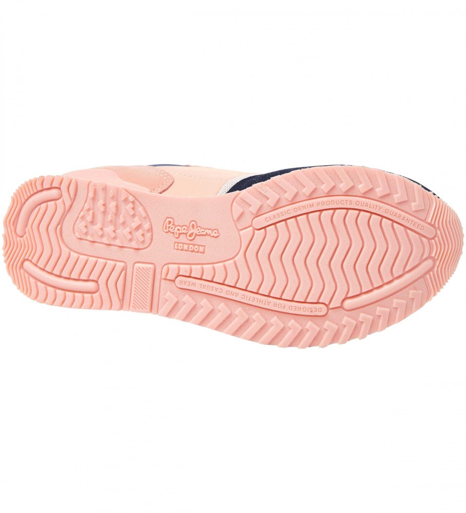 Tênis Pepe Jeans London Basic, rosa, multicolorido