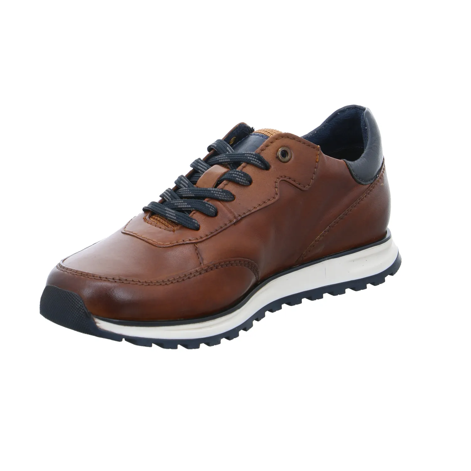 BUGATTI SHOES Halbschuhe Sneaker Cognac Leder