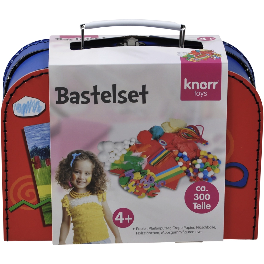 knorr toys® Bastelkoffer Arts & Crafts300-tlg. blau