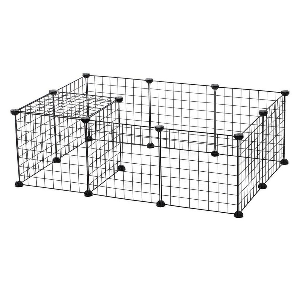 Enclos modulable pour petits animaux cage intérieur maillet en caoutchouc offert cochon d'inde lapin assemblage facile 143 x