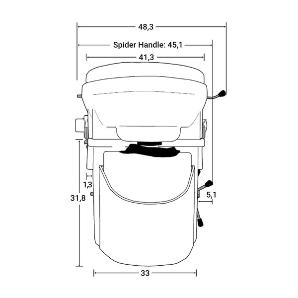 Nature s Head Camping Trenntoilette mit Spider Handle