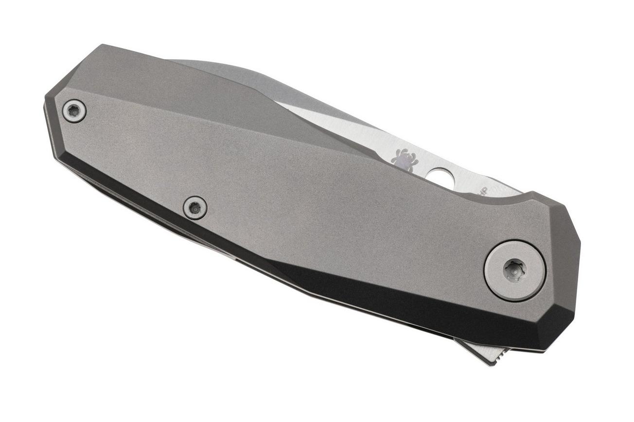 Spyderco Techno 3 C158TIP3 CTS-XHP, Titanium zakmes, Marcin Slysz design