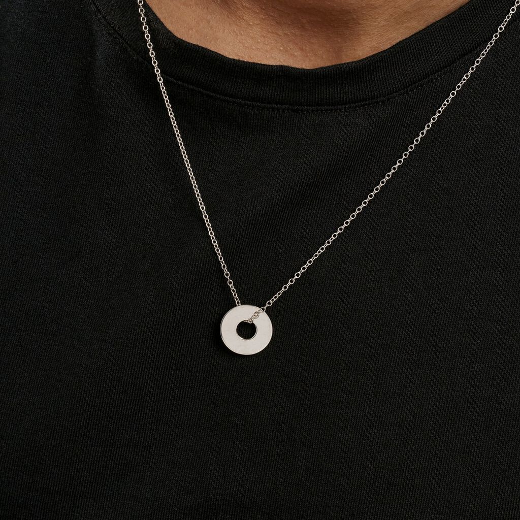 Collier Argent Blanc Isandro