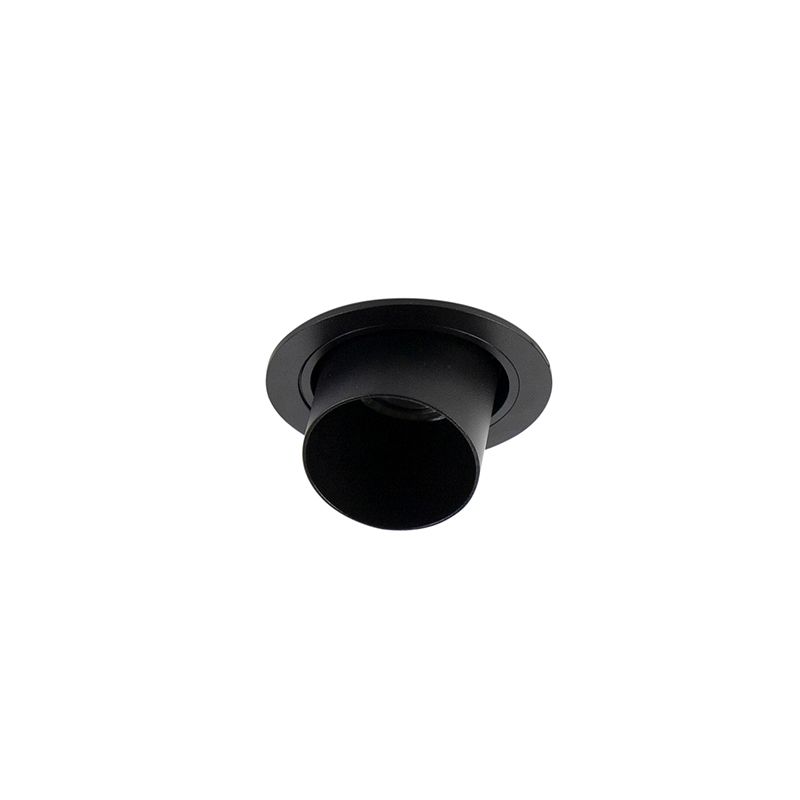 Smart inbouwspot zwart kantelbaar incl. wifi GU10 - Installa