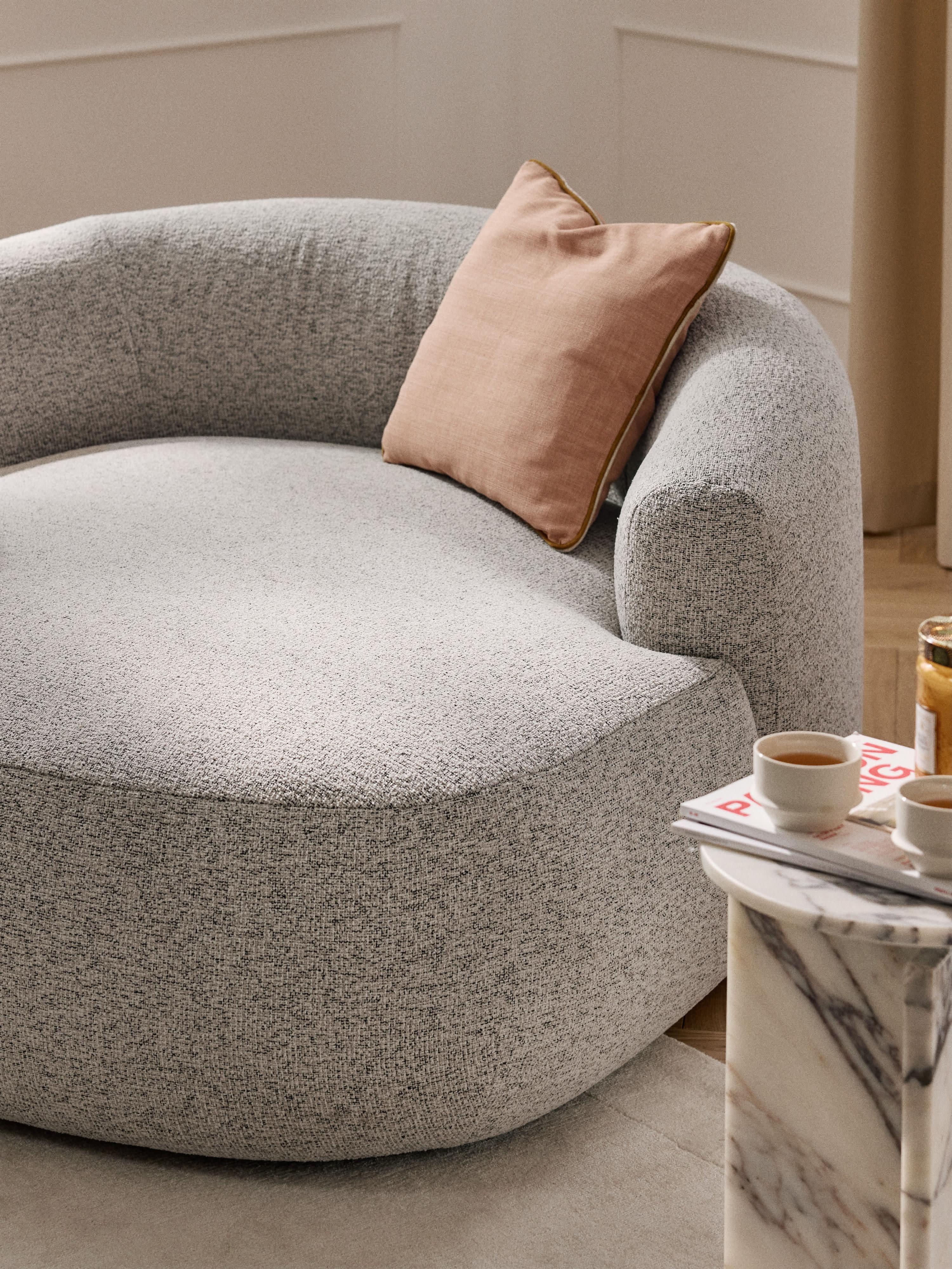 XL bouclé loungefauteuil Sofia