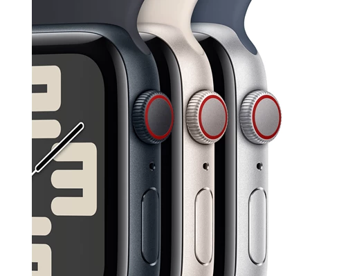 Apple Watch SE GPS   Cellular 44mm Starlight Aluminium Case with Starlight Sport Band - M/L