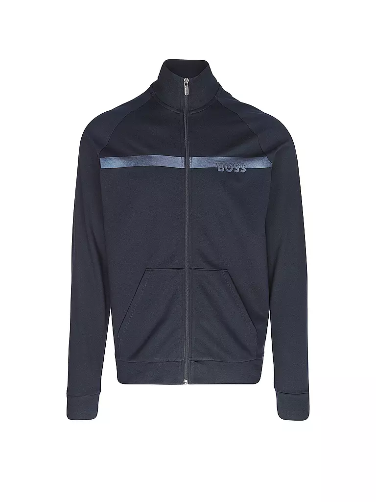 BOSS Loungewear Jacke  blau