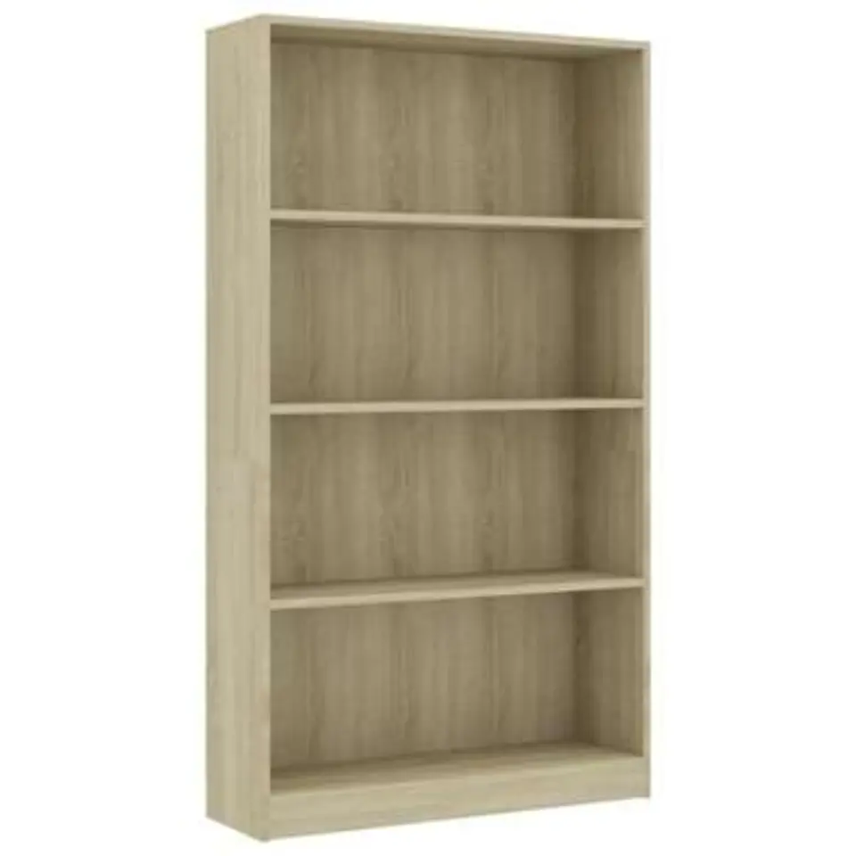 vidaXL - Boekenkast - Bruin - Bewerkt hout - 80 x 24 x 142 cm