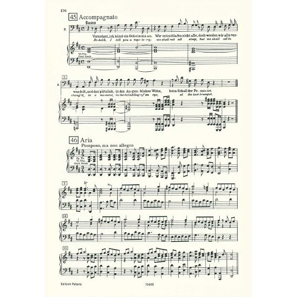 Edition Peters Händel Der Messias HWV56