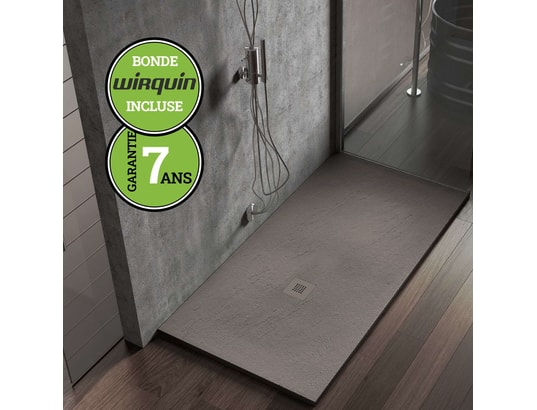 POALGI - Receveur de douche , extraplat, gris tundra, l.70 x l.90 cm...