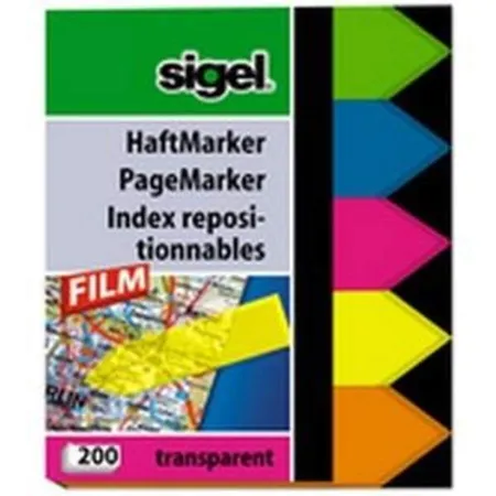 Sigel Haftmarker Film 60 x 45mm, 200 Blatt