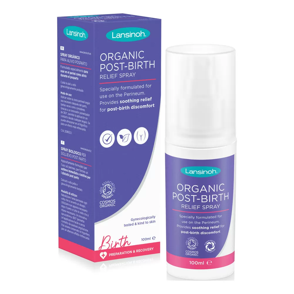 Lansinoh Organic Post-Birth Relief Spray, 100 ml.