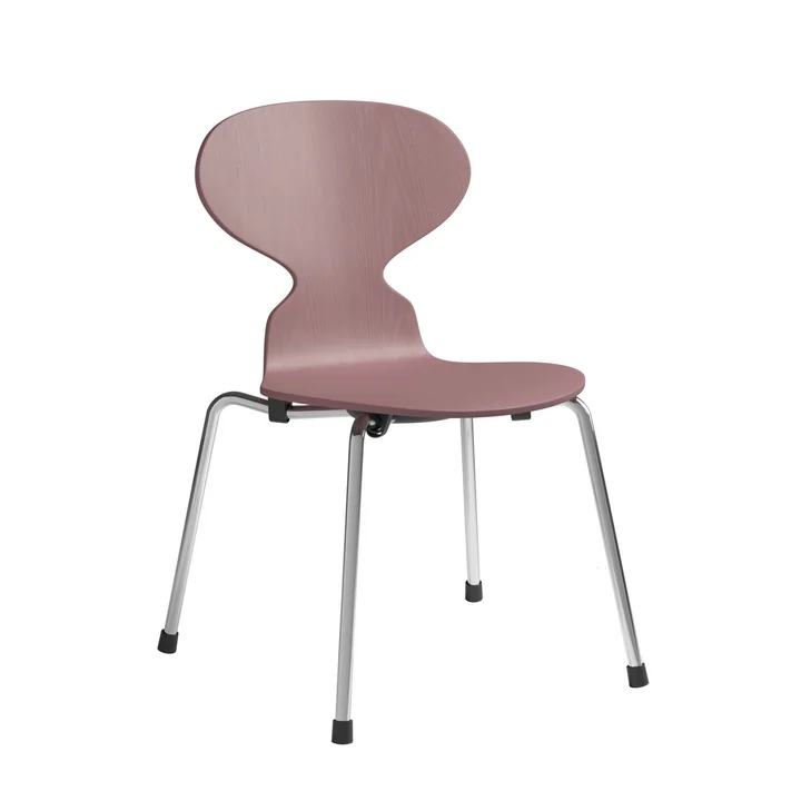 Fritz Hansen - Ant Kinderstuhl, Chrom / wild rose