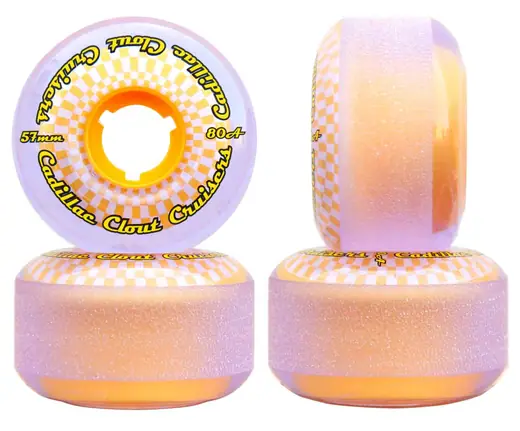 Cadillac Clout 80A Cruiser Skateboard Hjul 4-Pak - Skateboards