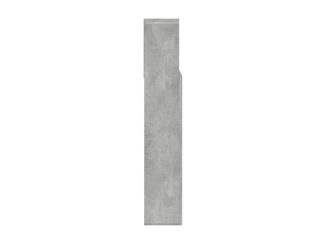 Armoire de tête de lit Gris béton 140x19x103,5 cm