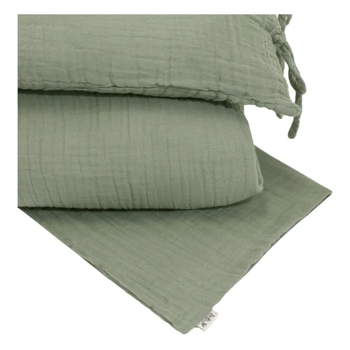 Numero 74 Housse de couette en coton bio | Sage Green S049