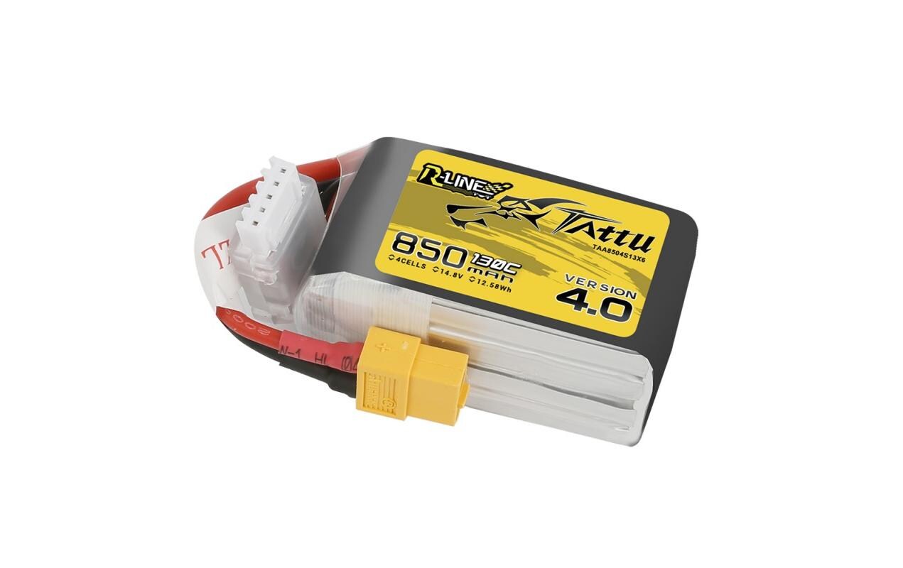 RC-Akku LiPo 850 mAh 14.8 V 130C R-Line V44S LiPo mit XT60 Stecker