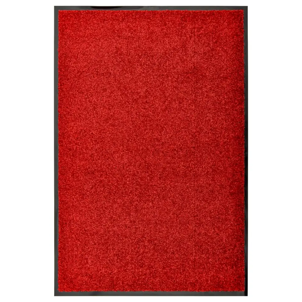 vidaXL - Mat - Rood - Stof - 60 x 90 cm