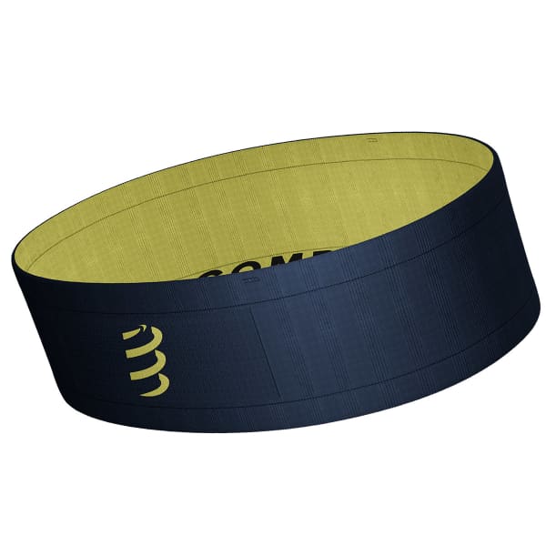 Ceinture porte gourde COMPRESSPORT FREE BELT DRESS BLUES/GREEN SHEEN