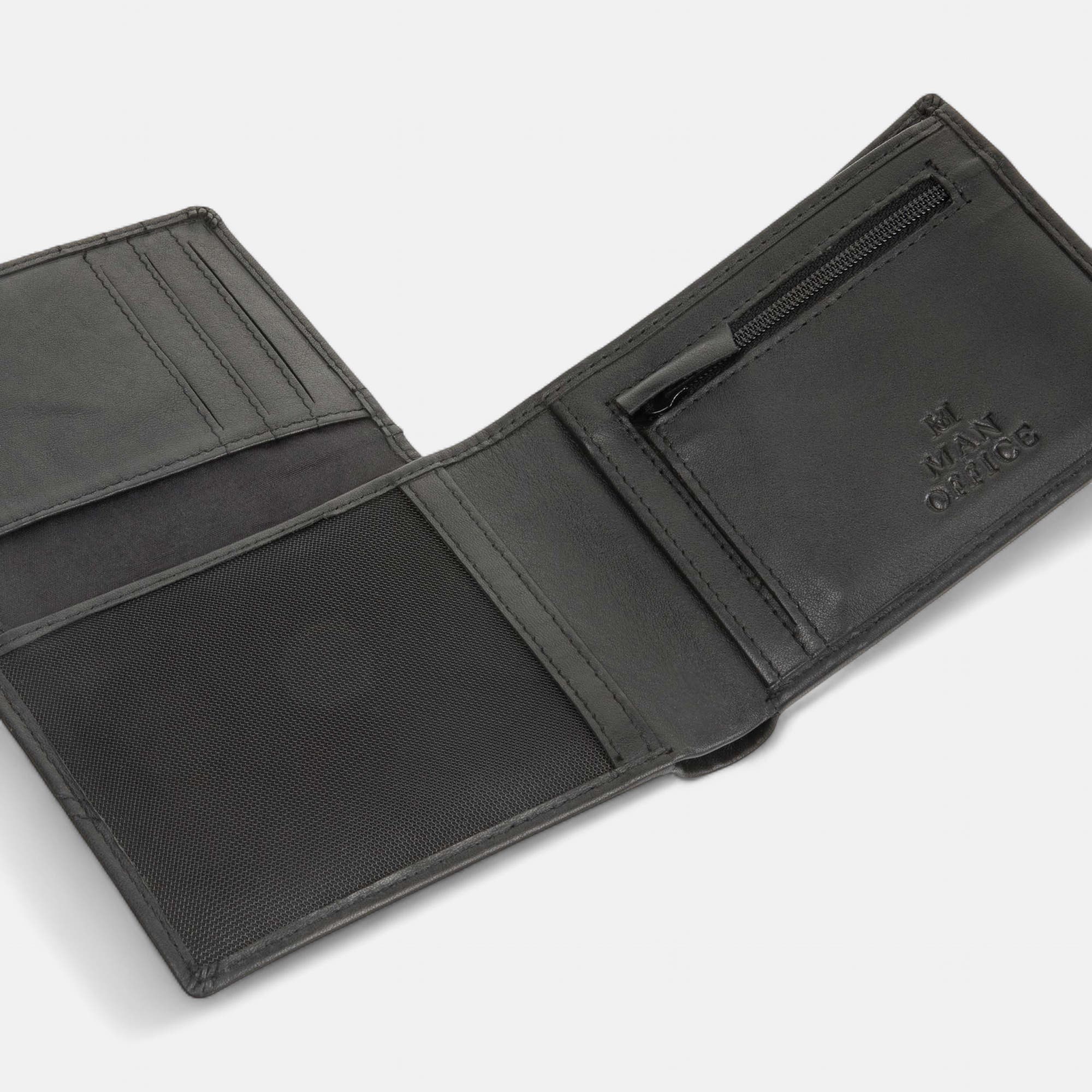 Petite maroquinerie en cuir noir