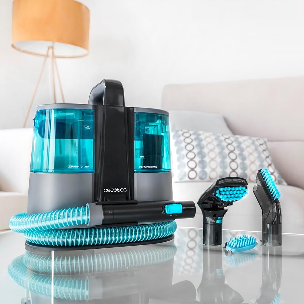 Cecotec Nettoyeur de Tapis Conga 4000 Carpet&Spot Clean. Nettoyeur Vapeur 400 W, 2 Réservoirs (Eau Propre et Eau Sale), Pulvérisation d'Eau et Aspiration 12 kPa, Rayon d'Action 5 m : Cuisine et Maison
