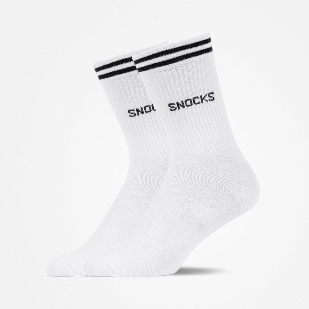Snocks Crew Socks Socken in Weiß